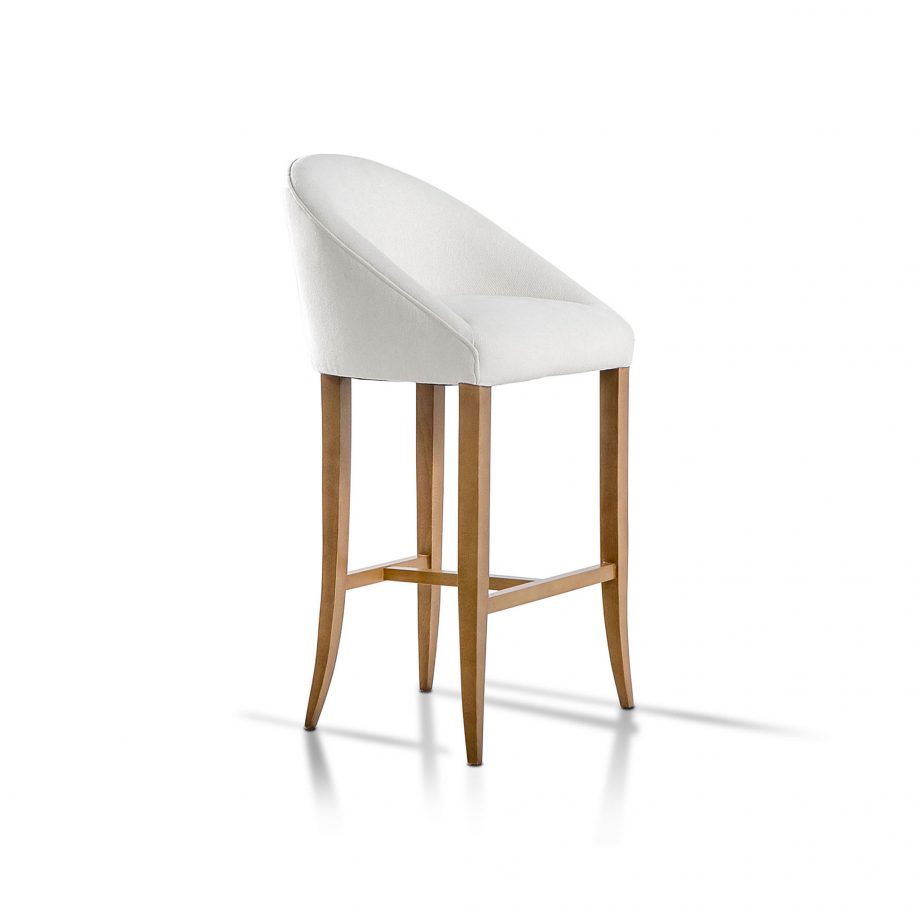 stool with wooden legs