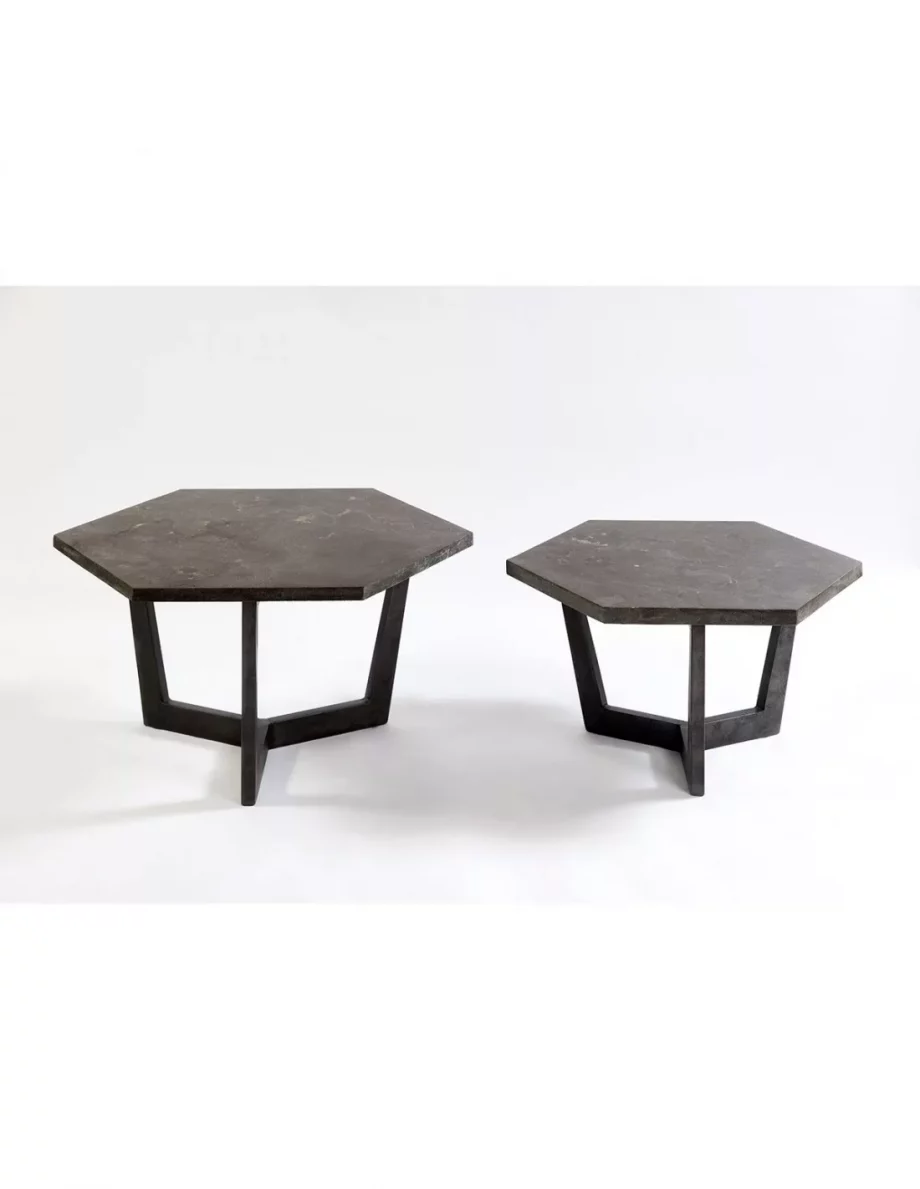 Felix double dark wood coffee tables
