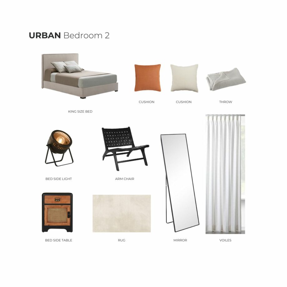 Urban furniture pack Bedroom 2