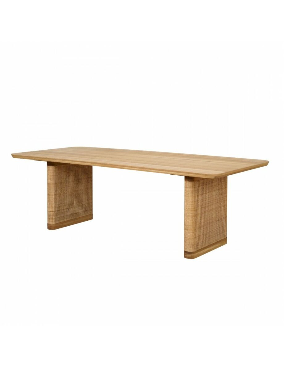 Bali dining table with rattan legs