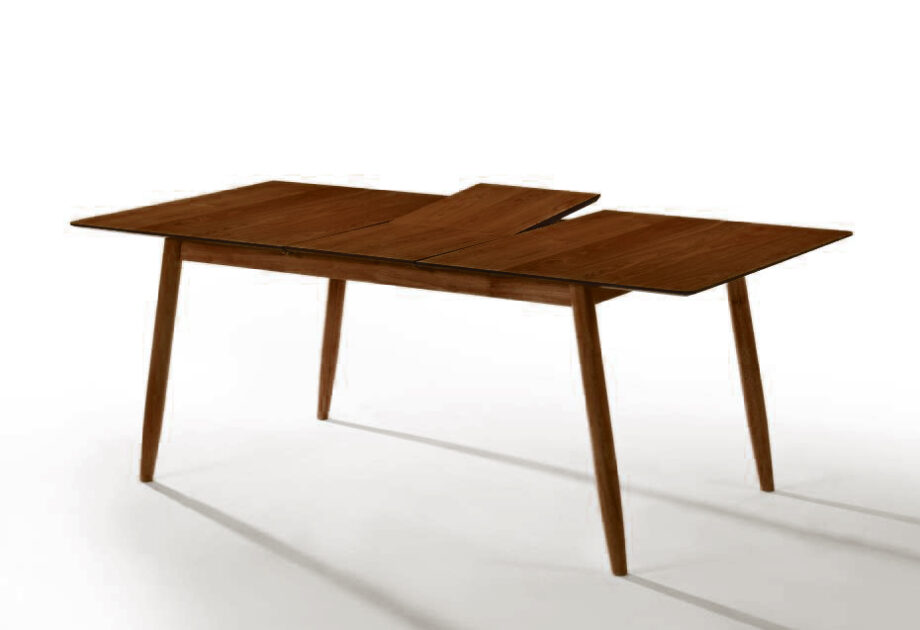 Ami rectangular walnut wood dining table