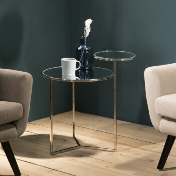 Tokio stainless gold side table