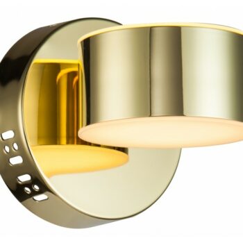 Focus round shaped wall light gold