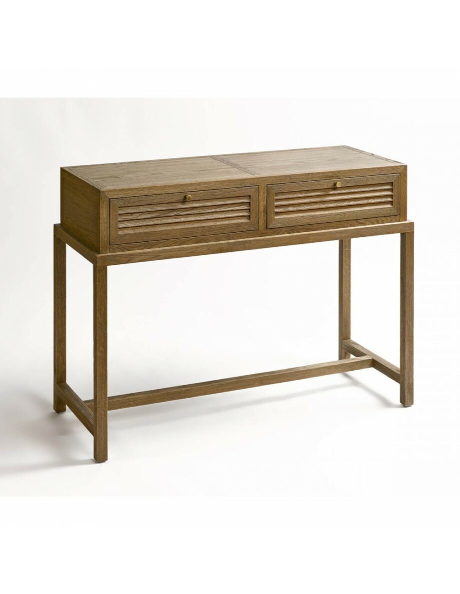 Sheila wooden console two drawers
