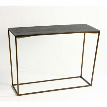 Celeste console with gold metal