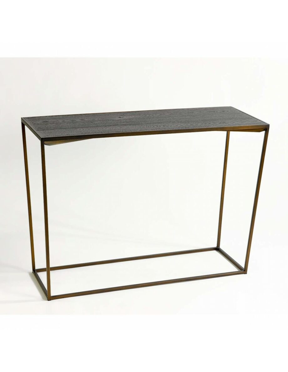 Celeste console with gold metal