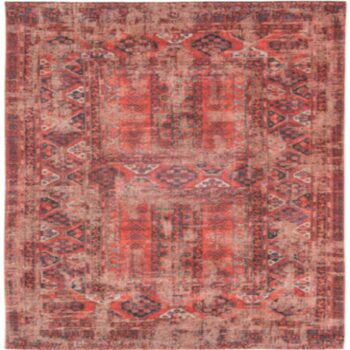 heritage chenille rug red