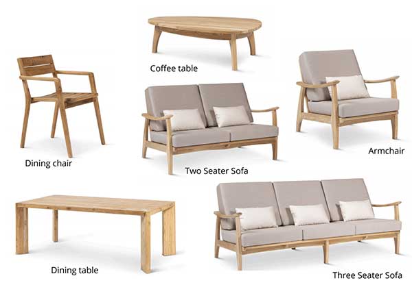 Terrace furniture set