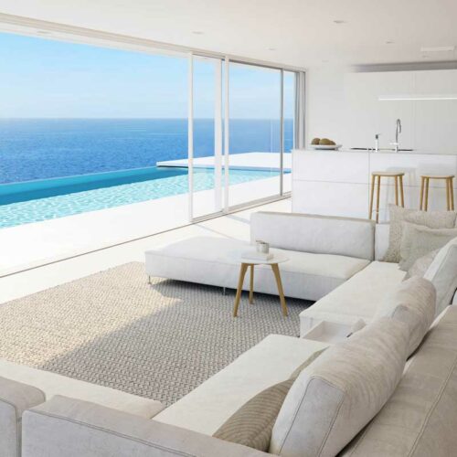 sea view living room