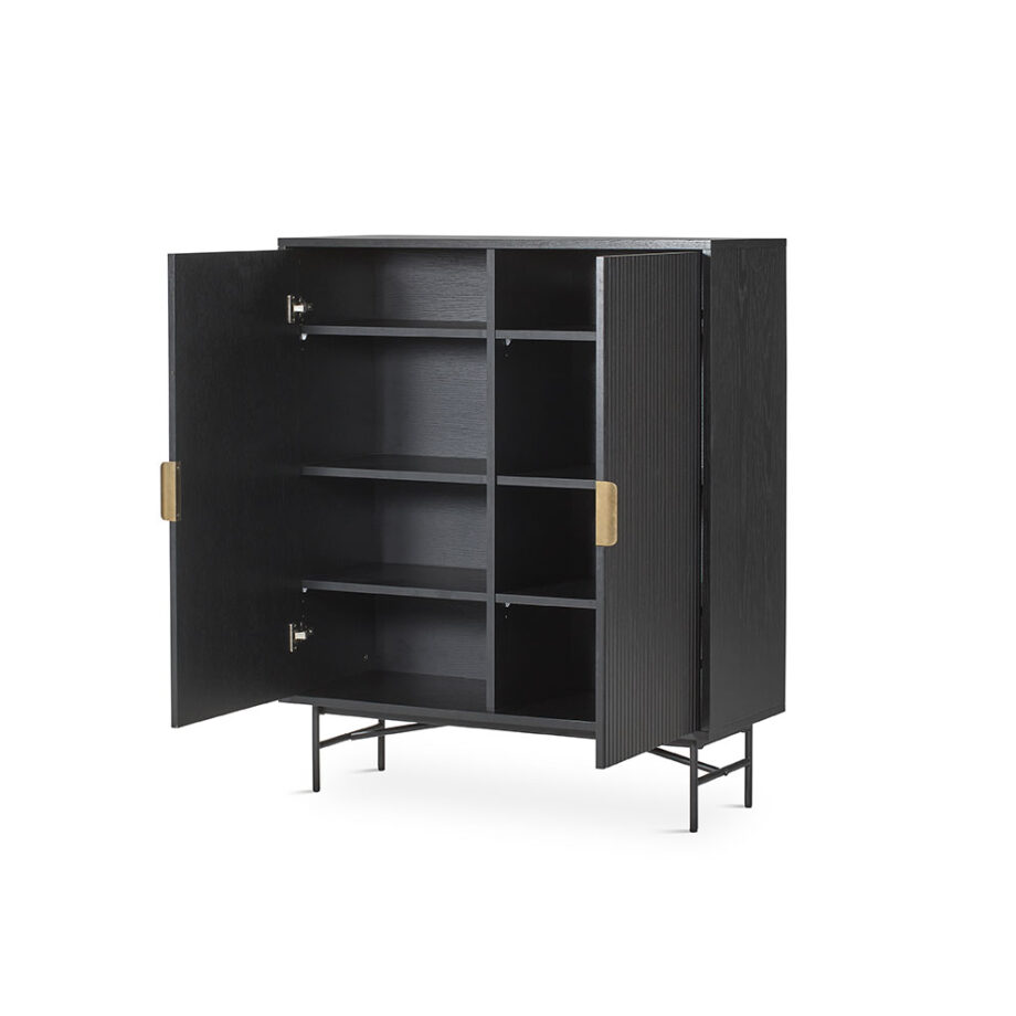 Belisa Sideboard MC-325 Black Door Open View