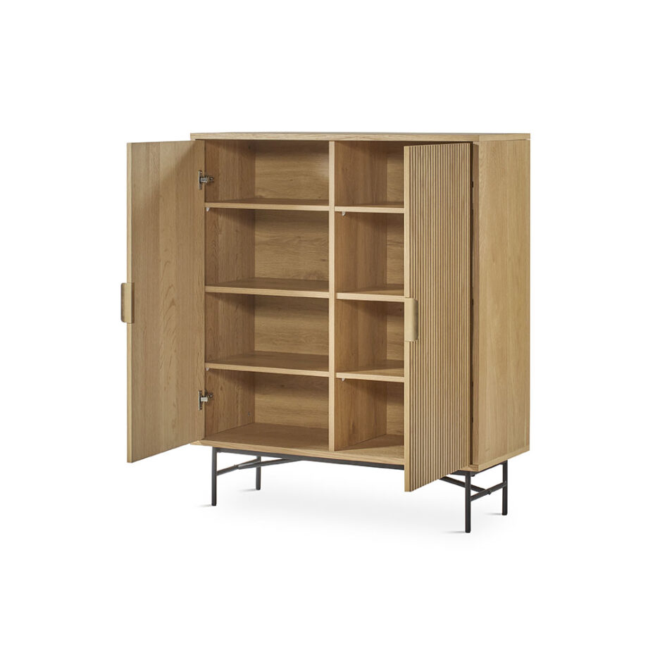 Belisa Sideboard MC-325 Natural Door Open View