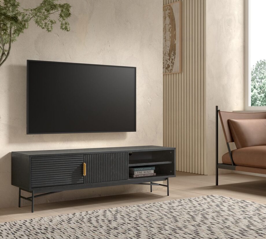 Belisa TV Unit TV-325 Black Life style Images