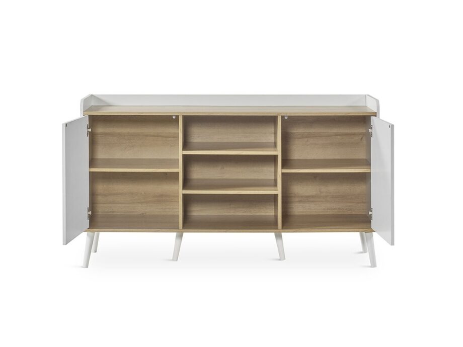 Dover Sideboard W-360 White Open Door View