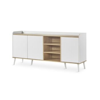 Dover Sideboard W-361 White Side View