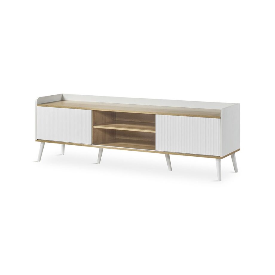 Dover TV Unit TV-360 White Side View