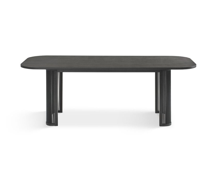 Manila Dining Table Black Front View