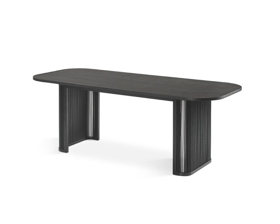 Manila Dining Table Black Side View