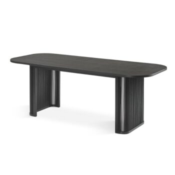 Manila Dining Table Black Side View