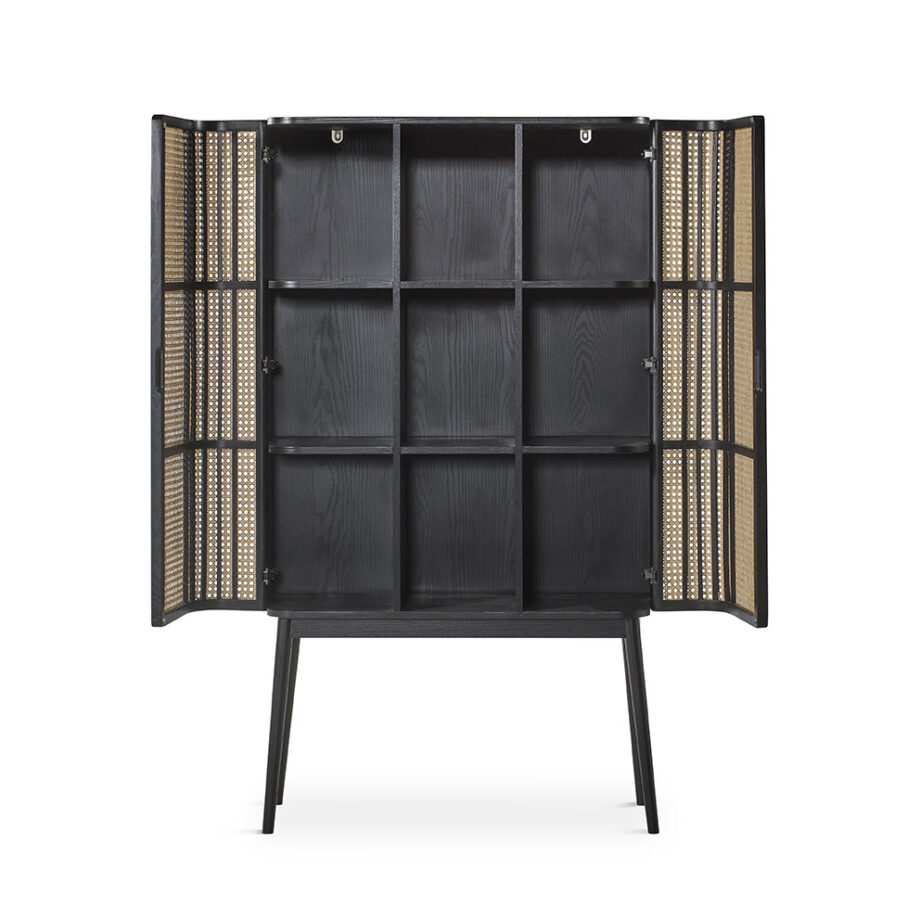 Manila Sideboard MC-365 Black Open Door View