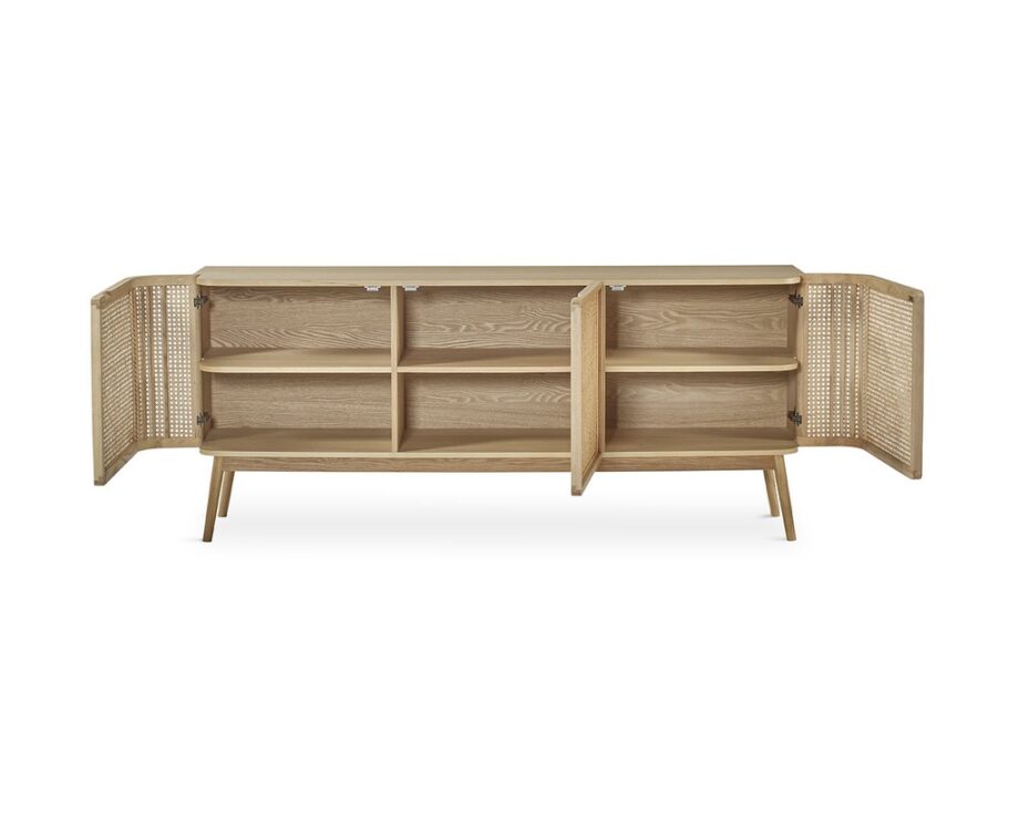 Manila Sideboard W-365 Natural Open Door View