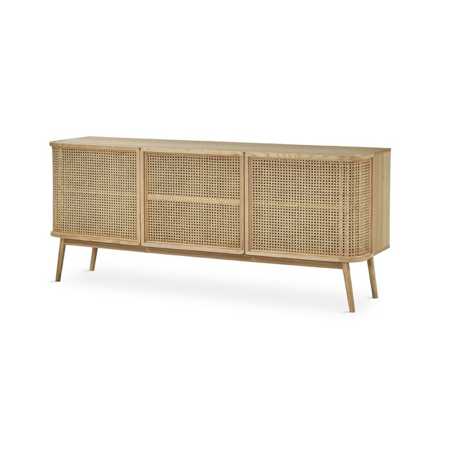 Manila Sideboard W-365 Natural Side View