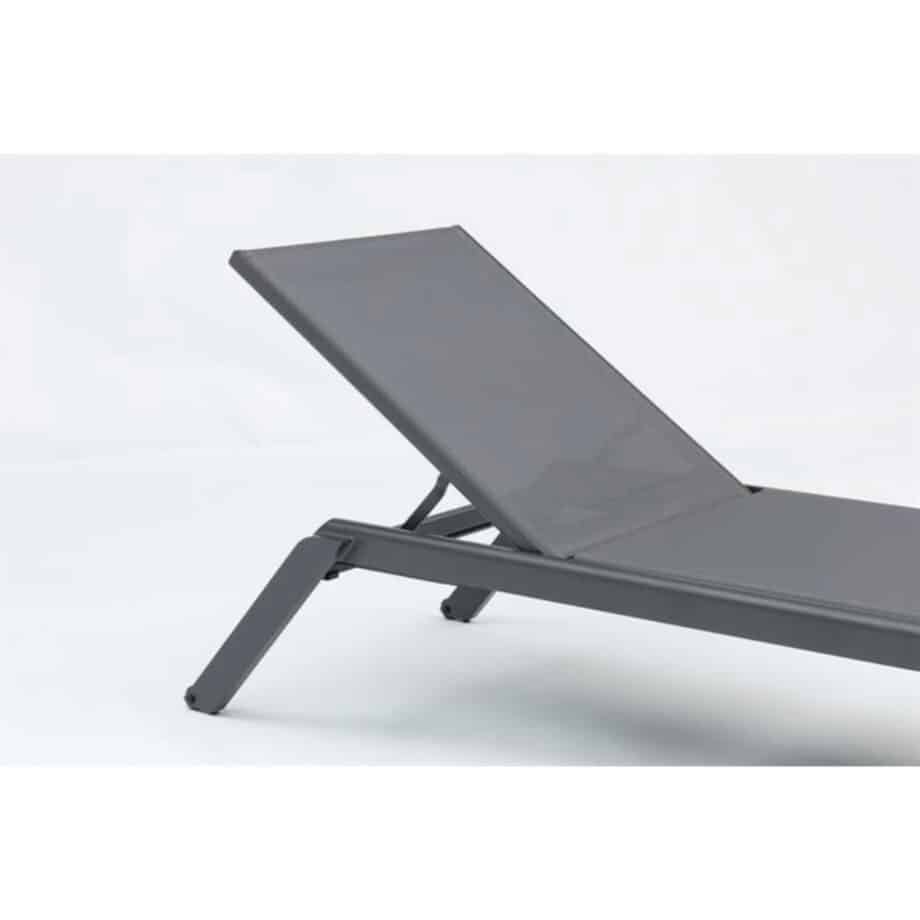 Alameda Sun Lounger Anthracite Close View 1