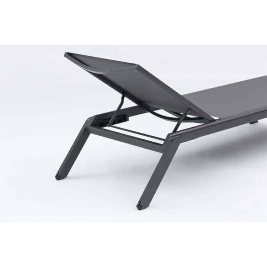 Alameda Sun Lounger Anthracite Close View 4