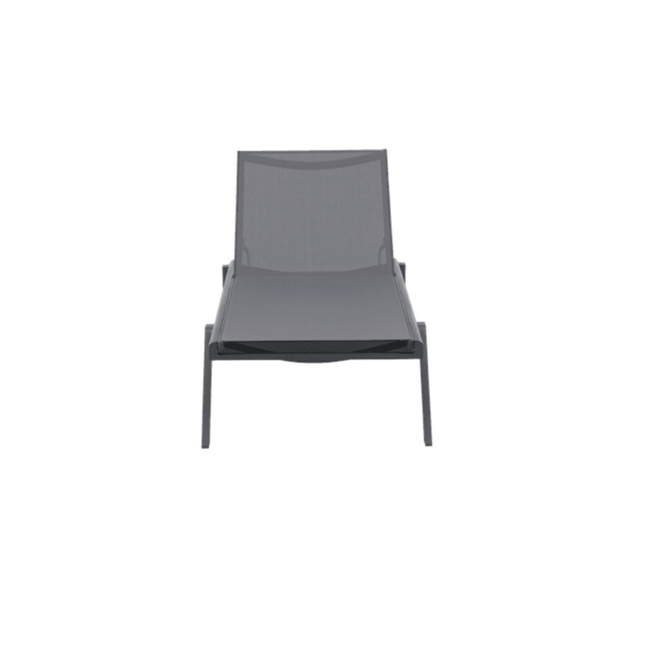 Alameda Sun Lounger Anthracite Front View