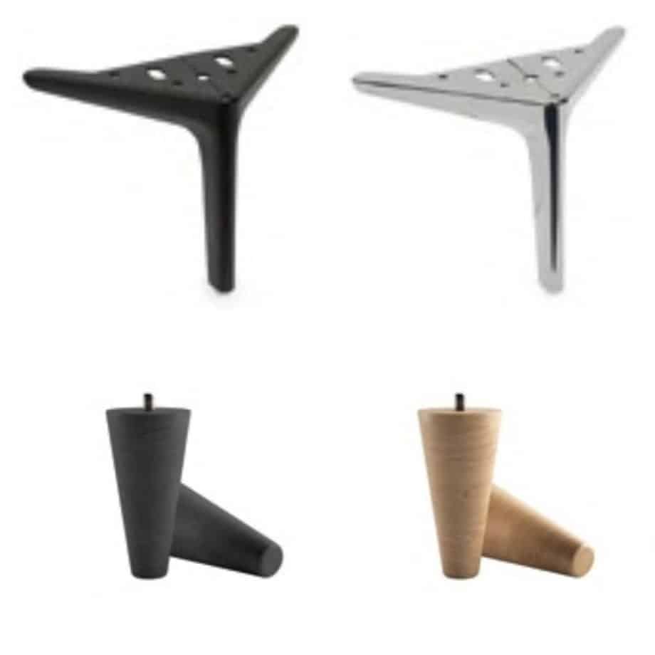 Base París Bed Base Colour Options of Legs